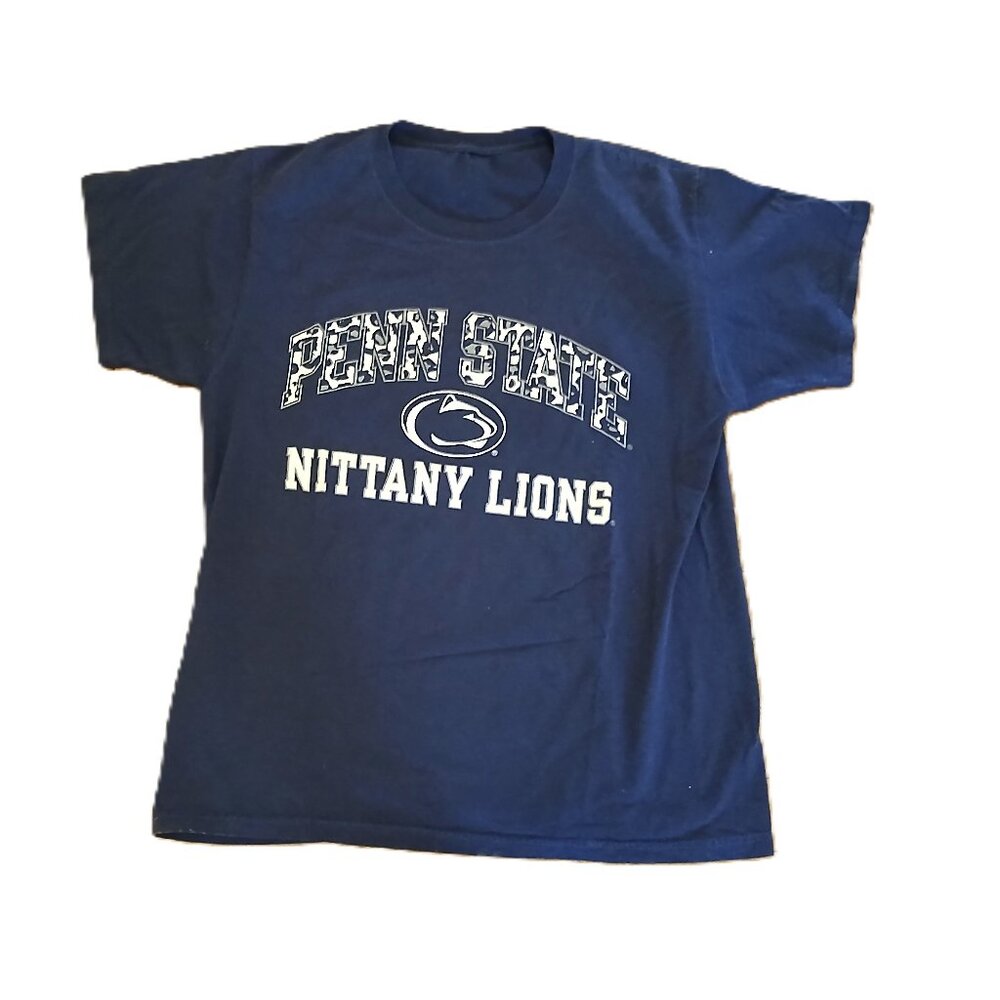 Penn State Nittany Lions T-Shirt Men’s L Blue NCAA College Tee Cotton